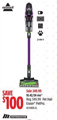 Canadian Tire Bissell pet hair eraser petpro offer