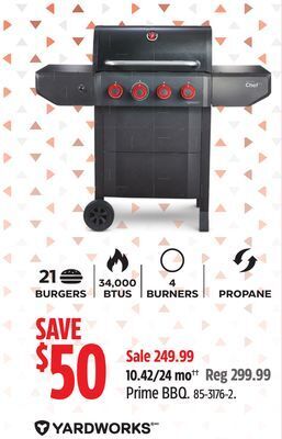 Canadian Tire Master chef prime bbq offer
