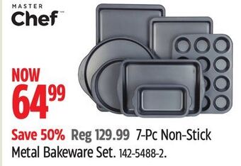 Canadian Tire Master chef 7-pc non-stick metal bakeware set offer