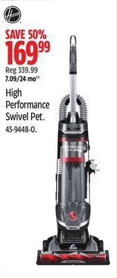 Canadian Tire Hoover high performance swivel pet offer