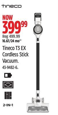 Canadian Tire Tineco t3 ex cordless stick vacuum offer