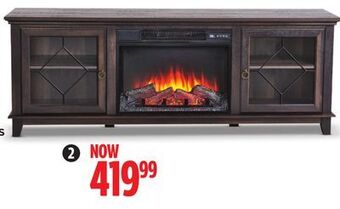 Canadian Tire Canvas lotus media console electric fireplace offer