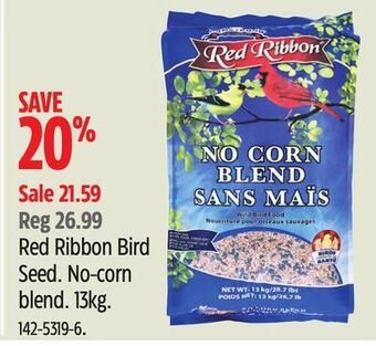 Canadian Tire Red ribbon bird seed offer