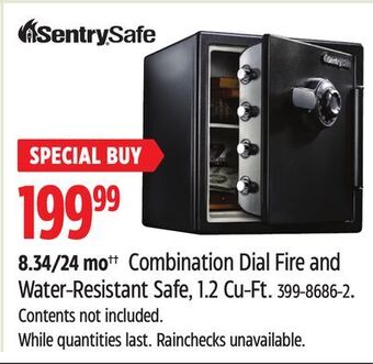 Canadian Tire Sentrysafe combination dial fire and water-resistant safe, 1.2 cu-ft offer
