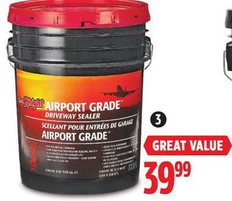 Canadian Tire Black knight airport grade driveway sealer offer