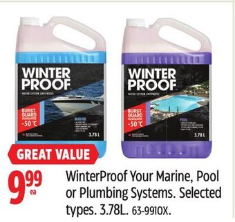Canadian Tire Winterproof your marine, pool or plumbing systems offer