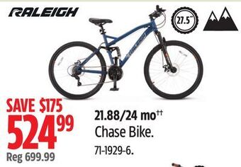 Canadian Tire Raleigh chase bike offer