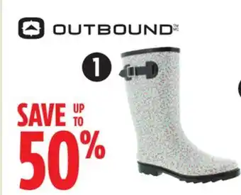 Canadian Tire Outbound women's rubber boots offer