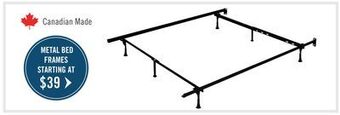 The Brick Metal bed frames offer