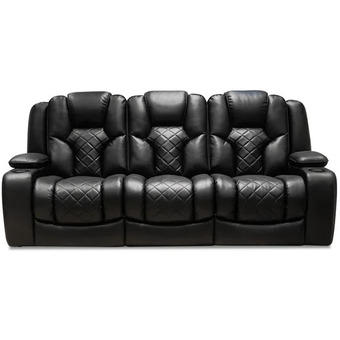 The Brick Axel leather-look fabric power reclining sofa with power headrest | loveseat | chair offer