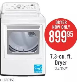 The Brick Lg 7.3-cu. ft. dryer offer