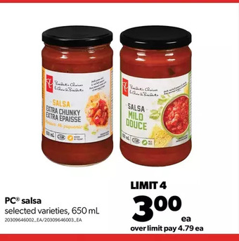 Real Canadian Superstore Pc salsa offer