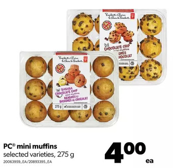Real Canadian Superstore Pc mini muffins offer