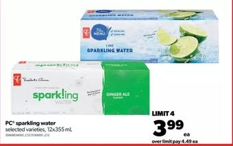 Real Canadian Superstore Pc sparkling water offer