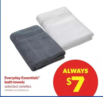 Real Canadian Superstore Everyday essentials bath towels offer