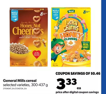 Real Canadian Superstore General mills cereal offer