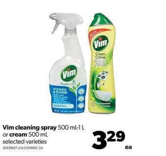 Real Canadian Superstore Vim cleaning spray or cream offer