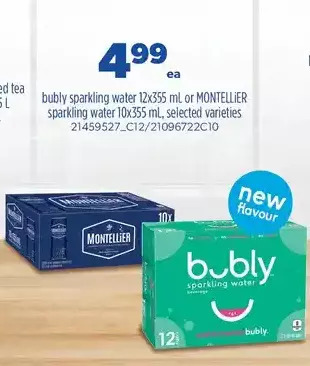 Real Canadian Superstore Bubly sparkling water or montellier sparkling water offer