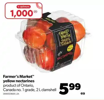 Real Canadian Superstore Farmer's market yellow nectarines offer