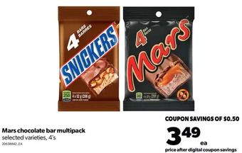 Real Canadian Superstore Mars chocolate bar multipack offer