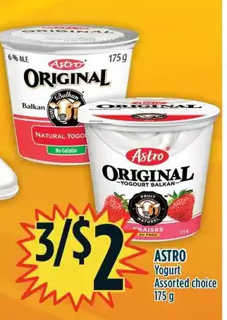 Marché Adonis Astro yogurt offer