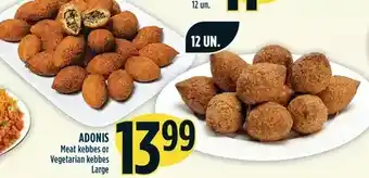 Marché Adonis Adonis meat kebbes or vegetarian kebbes large offer
