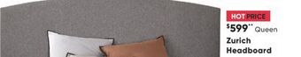 Sleep Country Zurich headboard offer