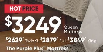 Sleep Country The purple plus mattress offer