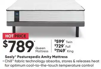 Sleep Country Sealy posturepedic amity mattress offer
