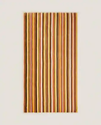 ZARA HOME Multicolored stripe beach towel offer