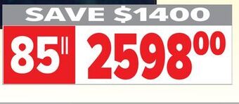 2001 Audio Video Samsung 85" 4k qled quantum hdr tv offer
