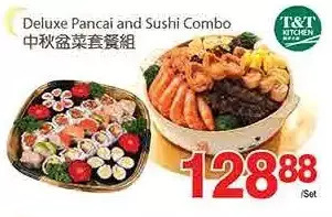 T&T Supermarket Deluxe pancai and sushi combo offer
