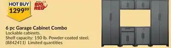 Princess Auto 6 pc garage cabinet combo offer