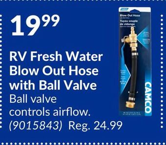 Princess Auto Rv fresh water blow out hose with ball valve offer