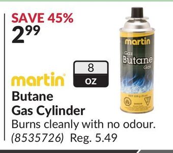 Princess Auto Butane gas cylinder offer