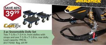 Princess Auto 3 pc snowmobile dolly set offer