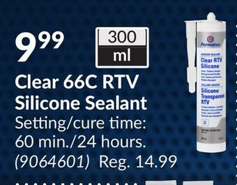 Princess Auto Clear 66c rtv silicone sealant offer