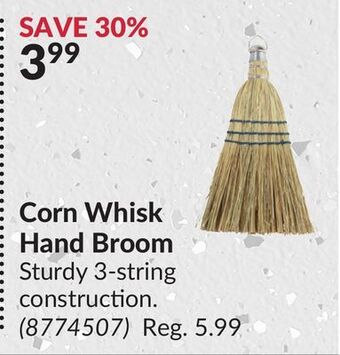 Princess Auto Corn whisk hand broom offer