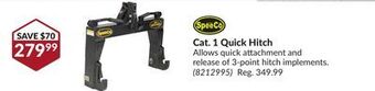 Princess Auto Cat. 1 quick hitch offer