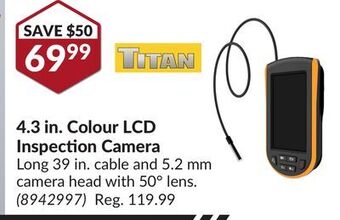 Princess Auto 4.3 in. colour lcd inspection camera offer