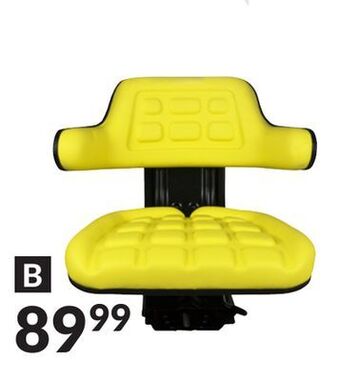 Princess Auto Yellow universal suspension seat offer