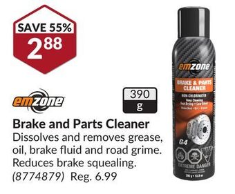 Princess Auto Brake and parts cleaner offer