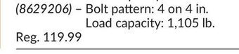 Princess Auto 20.5 x 8.00-10 trailer tire assemblies offer