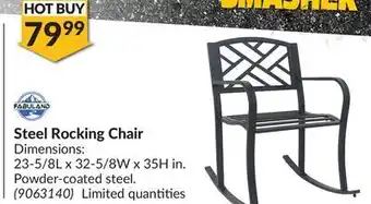 Princess Auto Steel rocking chair offer