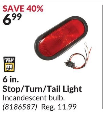 Princess Auto 6 in. stop/turn/tail light offer