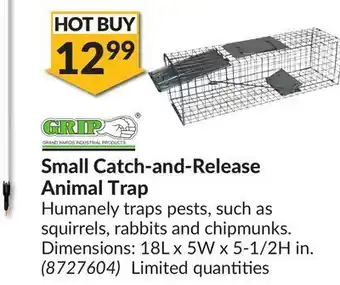 Princess Auto Small catch-and-release animal trap offer