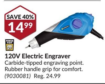 Princess Auto 120v electric engraver offer