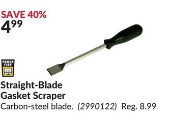 Princess Auto Straight-blade gasket scraper offer
