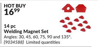 Princess Auto 14 pc welding magnet set offer