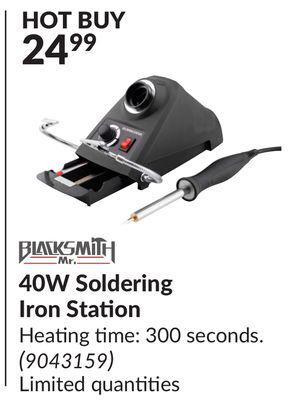 Princess Auto 40w soldering iron station offer